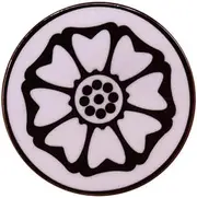 [Pinstant] White Lotus Flower Cult Cartoon TV 1.2" Enamel Pin Badge, 1.2 Inches, Enamel, enamel