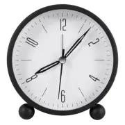 Silent Alarm Clock,Alarm Clock Without Ticking,Round Luminous Metal Alarm8114