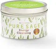 PURE SAGE Magnificent 101 Pure White Sage Smudge Candle for Home Energy Cleansing, Banishes Negative Energy, Purification and Chakra Healing - Natural Soy Wax, 6 oz