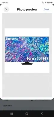Samsung QN85QN85BAF 85" 4K UHD Neo QLED Smart TV - Titan Black