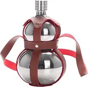 Hip Flask Wine Pot Gourd Bottle Large Capacity for Outdoor Gift 1.5L Silver, 1.5L Silver Thicken