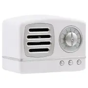 Vivitar Retro Radio Bluetooth White Wireless Speaker