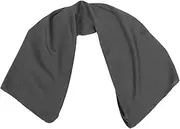 YARNOW Workout Towel for Fitness Quick Drying Sports Towel Multi Use for Outdoor Sports Super Absorbent for Yoga Gym Camping Deep Grey Mesh Bag