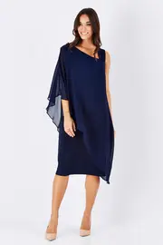 The Overlay Flatter Dress--BIRDK-464