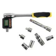 Bicycle Tools Set Click Digital Torque Meter Wrench Socket Kit 20-200N.m 1/2''