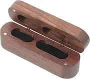 LOPUNER Wooden Jewelry Storage Box for Necklaces Earrings Elegant Keepsake Box Lid for Engagement Wedding Proposal Decorative Walnut Case Couples