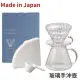 【上島珈琲店】HARIO SIMPLY V60清透玻璃手沖組600ml(濾杯+咖啡壺+量匙套組)