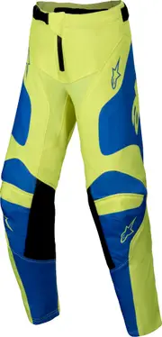 Alpinestars Racer Veil Youth Motocross Pants, blue-yellow, Size 24 Blue Yellow