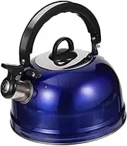 KOCKSHION 1Pc Thicken Stainless Steel Whistling Kettle for Gas Stove Induction Cooker Water Boiling Teakettle with Comfortable Handle Automatic Whistle Alarm