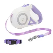 Retractable Nylon Dog Leash Luminous Light Safe Pet Walking Leads & Head Collars