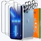 5Pack IPhone 13 Pro Max Screen Protector Glass HD Transparency Camera Lens Clear