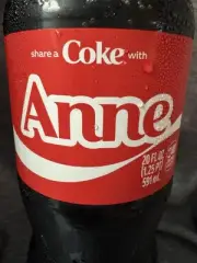 Share a Coke with Anne 2025 Personalized Gift Coca~Cola Bottle 20oz