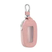 Universal Premium Car Key Fob Case Genuine Leather Key Protector Cover Pink