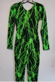 LIGHTENING STORM LS UNITARD, 5 COLORS- ADULT-DANCE-COSTUME-RAVE-POLE-COSPLAY-EDM