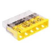 50 x 2773-405 WAGO Compact 5 Way Push Wire Connector 32A