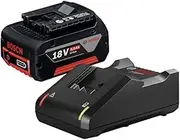 Bosch Blue 18V Starter Kit GBA 5.0AH Battery + GAL 18V-40 Charger 0615990M1Z