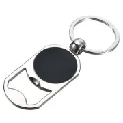 Bottle Opener Keychain, 1pcs - Stainless Steel Flat Beer Bottle Opener (Silver)