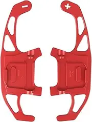 For VW For GOLF 7 For JETTA For RLINE For MK6 For LAMANDO For TERAMONT 2Pcs Set Car Styling Shifter Extended Car Steering Wheel Shift Paddle(Red)
