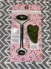 100% Jade Roller Gua Sha Facial Roller Board Set Massager Tool Anti Aging. NEW