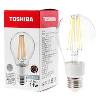 在飛比找特力屋線上購物優惠-TOSHIBA 11W LED球型燈絲燈泡 晝光色