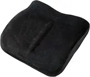 ObusForme Black Sit-Back Dual-Purpose Cushion - High Density Molded Memory Foam for Ergonomic Comfort, Supports Lower Back or Seat, Seat Cushion/Backrest with Back & Seat Cushions