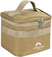 [Generic] Condiment Storage Set Camping Seasoning Jars ​Storage Bag Kit Portable BBQ Picnic Cruet Storage Bag Multifunctional Storage Bag Set A
