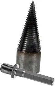HEALEEP Firewood Splitter Drill Bit Heavy Duty Tool for Efficient Wood Splitting Log Splitter for Home Use Quick and Easy Firewood Preparation