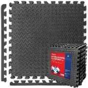 ® Extra Thick Interlocking Exercise Mat 2Cm Floor Protection 6 Pcs/ 24 Sq Ft Lar
