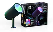 LIFX SuperColour Outdoor Spot Garden Light 1600 Lumens, Wi-Fi Smart LED, IP66 Rated Weatherproof, (Power Supply Not Included), Alexa, Google, HomeKit Compatible.
