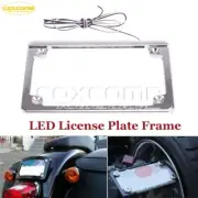 Motorcycle LED Tail Brake Light License Plate Frame Tag Cover Holder for Harley