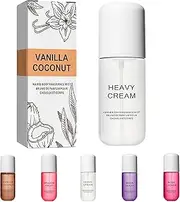 Vanilla Coconut Perfume, Vanilla Skin Perfume, Vanilla Coconut Body Spray, Long-Lasting Fragrance Spray for Women, Vanilla Skin Body Mist,Vanilla Hair & Body Perfume Spray (Heavy Cream)
