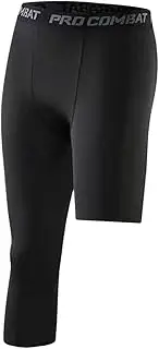 [Perfeclan] Mens Compression Athletic Pants Pants Workout Leggings Tights for Running Gym Training Jogging Basketball