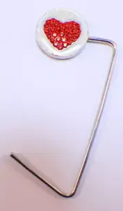 Red Heart Love Inspired Purse Handbag Bag Hook Hanger