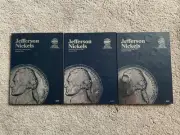Jefferson Nickel Whitman Coin Folder #1 , #2 & #3 (1938-2023)