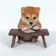 日本進口寫功課擬真柴犬 柴迷收藏