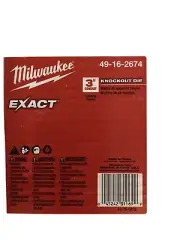 Milwaukee Exact 3” Knockout Die 49-16-2674 New In Bx
