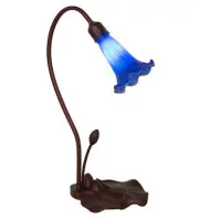 Meyda Tiffany 12500 16" Tall Gooseneck Table Lamp - MultiColor
