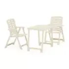 3 Piece Folding Bistro Set Plastic