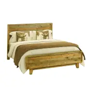 Solid Timber Bed Frame King Size Rustic Timber Texture