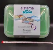 Sistema LunchStack Rectangle 1.8 L Food Container ~ Flip Top Tray ~ GREEN