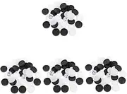 Vaguelly 4 Sets Portable Chess Set Accessory Plastic Pieces Round Checker Pieces for Easy Travel Replacement