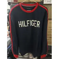 在飛比找蝦皮購物優惠-Tommy Hilfiger拼色內刷毛休閒風大學T