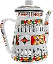 BRIGHTFUFU Modern Teakettle Enameled Coffee Pot Kitchen Storage Pot Hotel Style Quick Boil