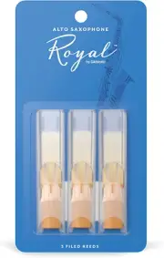 Rico Royal Alto Sax Reeds, Strength 1.5, 3-pack
