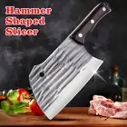 Handmade Kitchen Meat Cleaver Chopping Chef Knife Sharp Forged Vegetable AU