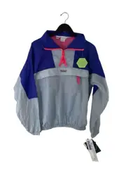 vintage columbia skagit windbreaker 1/4 zip jacket mens size medium NOS NWT 1991