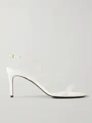 [KHAITE] KHAITE - Loop Bead-embellished Leather Sandals - White - IT41 IT 41 White