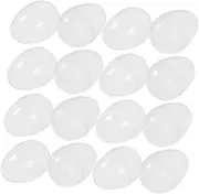 INOOMP 20pcs Clear Fillable Easter Eggs Transparent Refillable Boxes for Creative Boys and Girls Lottery Decorations for Easter Party Favors and Home Decor