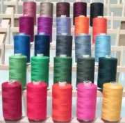 25 Pcs Assorted Thread Spools of 3-PLY Sewing Polyester for Hand & Machine work