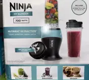 Ninja Fit Blender, 700W, Two 16-oz. Cups, (QB3000AQ) -Black & Aqua NEW SEALED
